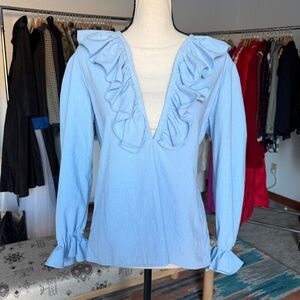 Vintage Ruffled Western Shirt Made in USA